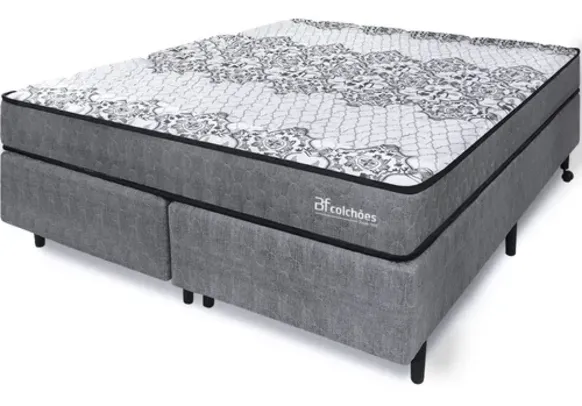 Cama Box Colchão Queen Ortopédico Extra Firme Bf Colchões