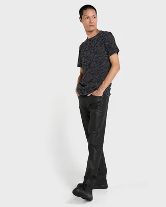 [Masculina] Calça Black Jeans Resinada Skinny - Preto | R$30