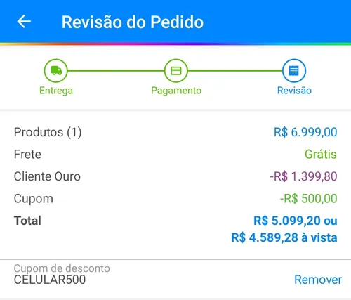 Imagem na descrição da promoção