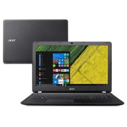 Notebook Acer Core i3-7100U 4GB 1TB Tela Full HD 15.6” Windows 10 ES1-572-33SJ - R$ 1.439