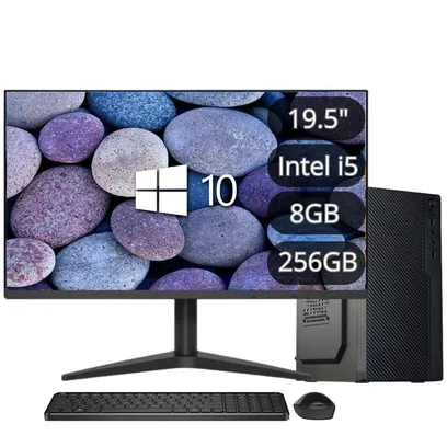 Foto do produto Computador Completo Intel Core i5 6ª Geração 8GB DDR4 SSD 256GB Monitor LED 19.5&quot; HDMI Windows 10 3green Flex 3F-019