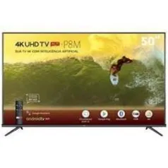 Smart Tv Tcl Led 4k 50 Comando De Voz E Wi-fi - 50p8m | R$1.869