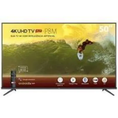 Smart Tv Tcl Led 4k 50 Comando De Voz E Wi-fi - 50p8m | R$1.869