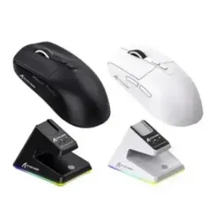 [Taxa inclusa/moedas] Mouse Gamer Attack Shark X6 Sem Fio com Dock de Carregamento - Bluetooth e 2.4