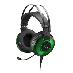 Headset Gamer Multilaser Warrior Raiko Led Verde, PH259 | R$180