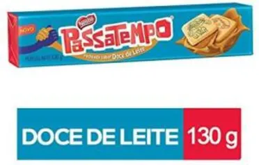 (PRIME) Biscoito Recheado, Doce de Leite, Passatempo, 130g | R$1