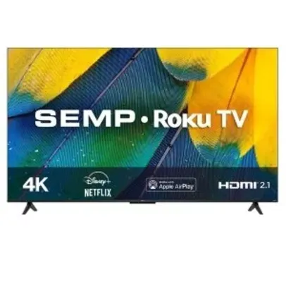 Smart TV LED 50"Semp 4K HDR  Roku 50RK8600