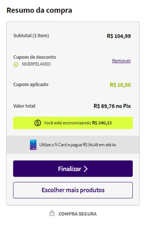 Imagem na descrição da promoção