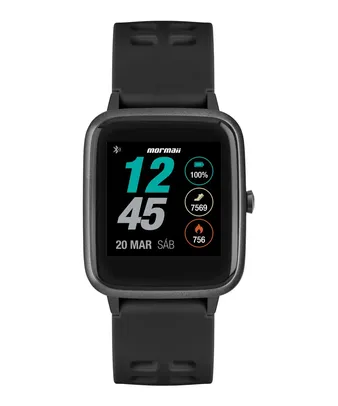 Saindo por R$ 469,99: Relógio Smartwatch Mormaii Life Full Display Preto - MOLIFEAB8P | Pelando