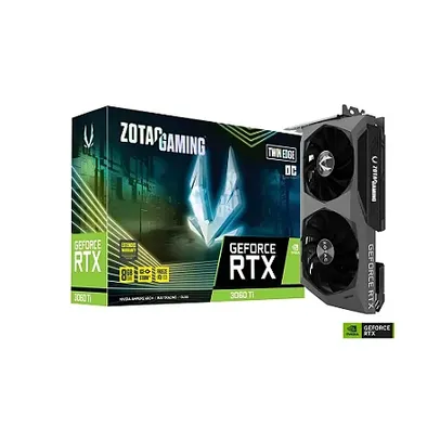 Placa de Vídeo Zotac Gaming GeForce RTX 3060 Ti, Twin Edge OC, GDDR6X, 8GB, 256-bit, ZT-A30620E-10P