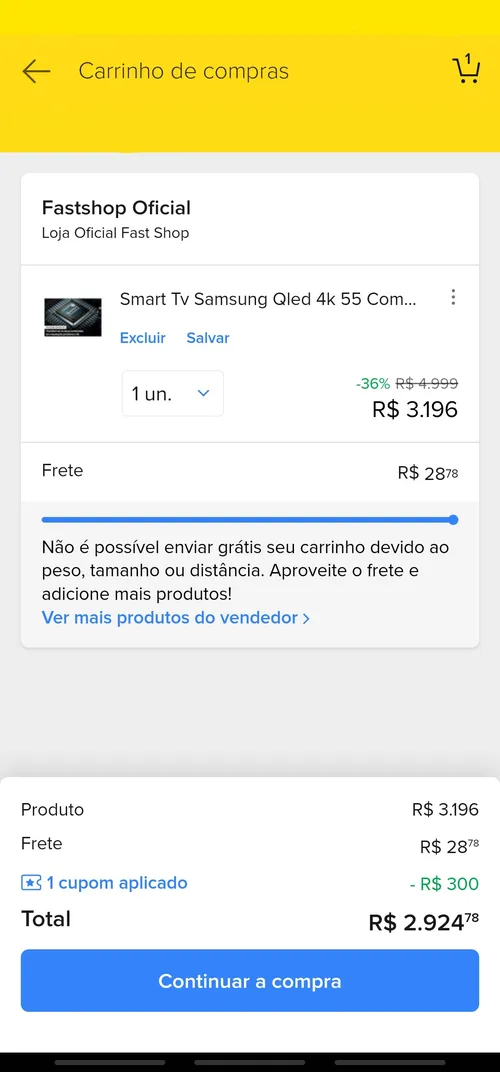 Imagem na descrição da promoção