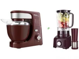 Batedeira Planetária Philco PHP500 Turbo Wine 500W - 12 Velocidades + Liquidificador Philco PH900 - R$299