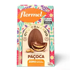 Ovo de Páscoa Trufado Flormel com Recheio de Paçoca Zero Açúcar 190g