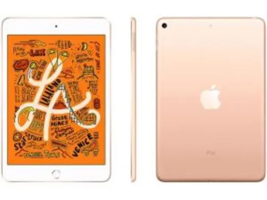 Tablet Apple iPad Mini 5º Geração 7.9'' Wi-Fi 64GB Gold | R$2.349