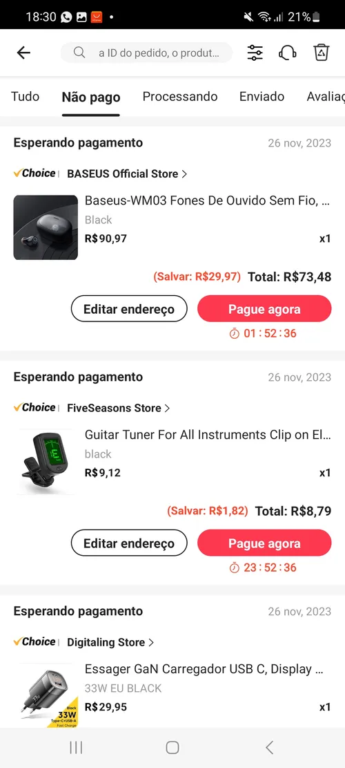 Imagem na descrição da promoção