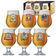 Conjunto de Taças para Cerveja Ruvolo Beer Master 380 ml – 6 Peças 