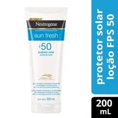 Protetor Solar Neutrogena Sun Fresh FPS 50 200ml | R$26