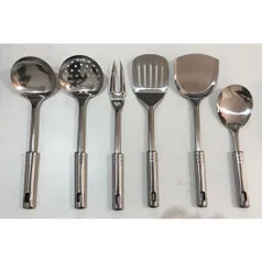 Conjunto de Utensílios em INOX com 6 peças Cut-01 House4