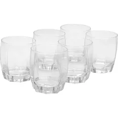 [AME R$ 11] Conjunto De Copos De Vidro Roma 353 Ml 6 Peças - Classic Home