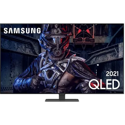 Smart TV Tela QLED 55" Samsung 55Q80A 4K Wi-Fi Integrado com Processad