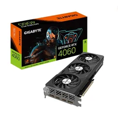 Placa de Vídeo Gigabyte NVIDIA GeForce RTX 4060 Gaming OC, 8G, 8GB, GDDR6, DLSS, Ray Tracing