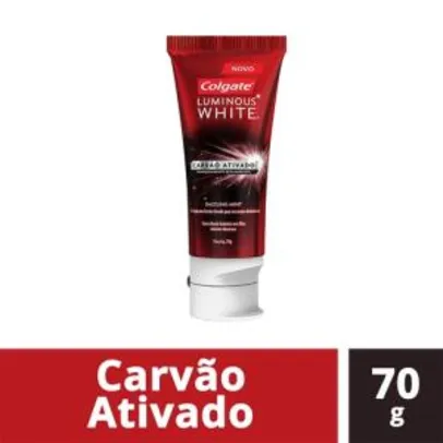 [GRÁTIS]Creme Dental Colgate Luminous White Carvao Ativado 70g