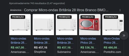 Imagem na descrição da promoção