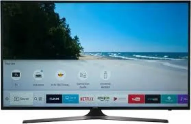 Smart TV LED 50" Samsung UN50MU6100 4K Ultra HD HDR Wi-Fi 2 USB 3 HDMI e 120Hz