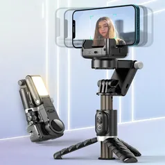 [Moedas/Taxas Inclusas] Estabilizador Gimbal Tripé para iPhone, Rotação 360