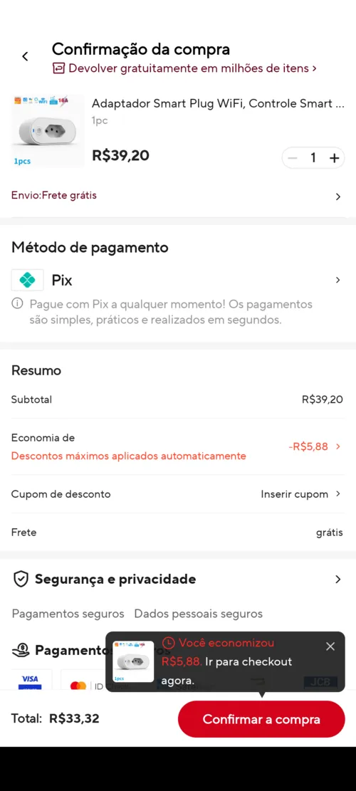 Imagem na descrição da promoção