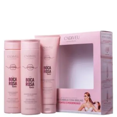 Kit Cadiveu Professional Boca Rosa Hair Limpeza & Cuidados Diários | R$ 60