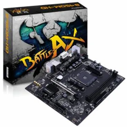 Placa Mãe Colorful Battle-AX B450M-HD V14, Chipset B450, AMD AM4, mATX, DDR4 | R$ 559