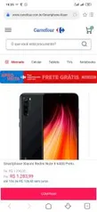 Smartphone Xiaomi Redmi Note 8 64Gb Preto | R$1283