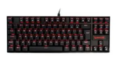 Teclado Mecânico Gamer Redragon Kumara K552, Switch Brown, Com Led, ABNT2, Black