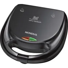 ￼Sanduicheira Mondial Fast Grill e Sandwich S-12 Preto - R$30