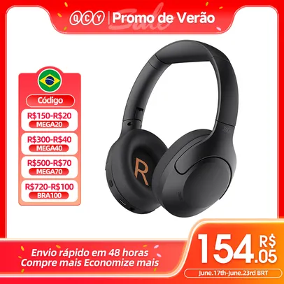 [Taxa Inclusa / moedas] QCY H3 Lite ANC Fone de ouvido sem fio