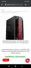 COMPUTADOR PICHAU GAMER, I3-10100F, PNY GEFORCE R$3250