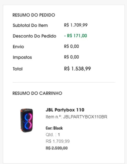 Imagem na descrição da promoção