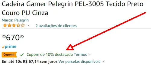 Imagem na descrição da promoção