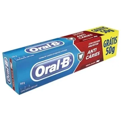 [AME 2,09]Creme dental oral B 123 menta 150G gts 50G