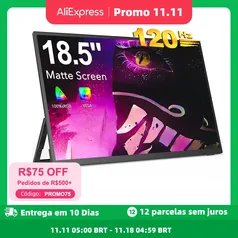 [Do Brasil] UPERFECT 18 UMAX 120hz 18.5 polegadas monitor portátil Exibição portátil 1080p FHD Screen 100% SRGB Gamute