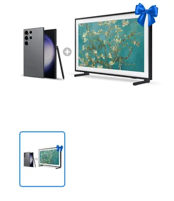 [Members] Combo Galaxy S23 Ultra 256GB + Samsung Smart TV 32" QLED The Frame 2023 32LS03C