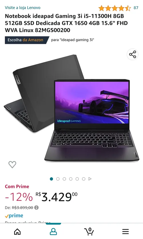 Imagem na descrição da promoção