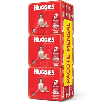 Foto do produto Fralda Huggies Supreme Care XG - 156 Fraldas