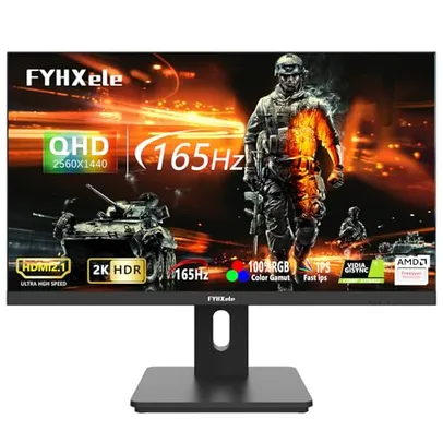 FYHXele 27 Gamer Monitor QHD IPS