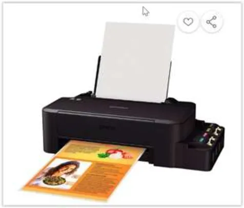 [APP] Impressora Tanque De Tinta Epson Ecotank L120 Colorida Bivolt | R$ 662