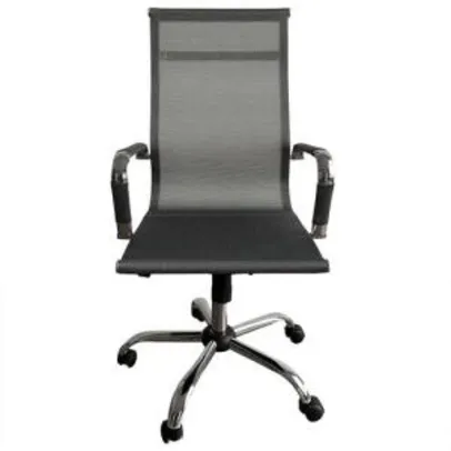 Cadeira Escritorio Diretor Giratoria Premium Prata - MAXOFFICE | R$449