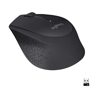 Mouse sem fio Logitech M280 com Conexão USB e Pilha Inclusa - Preto