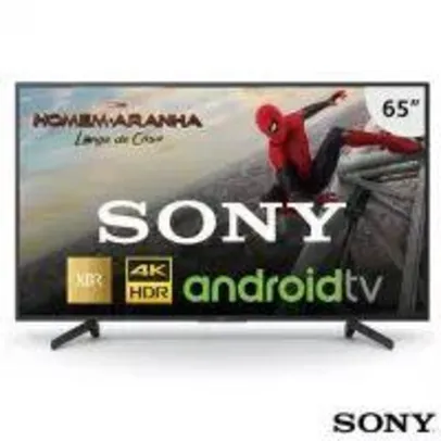 Smart TV 4K Sony LED 65” com Motionflow XR 240, 4K X-Reality Pro, Google Assistente e Wi-Fi - XBR-65X805G