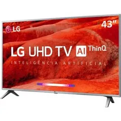 [AME R$1.359,15] Smart TV LED 43" LG 43UM7510PSB Ultra HD 4K | R$1.359